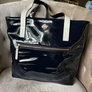 Kate Spade navy tote, like new